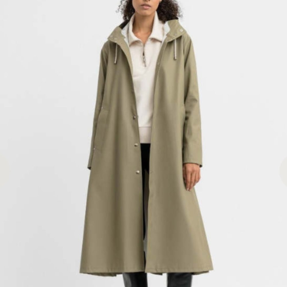 Stutterheim Long Mosebacke Rain Jacket - Aloe